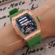 Replica Rose Gold Green Rubber Band Richard Mille Tourbillon Watch (3)_th.jpg
